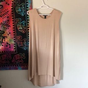 Knee length beige Forever 21 dress.